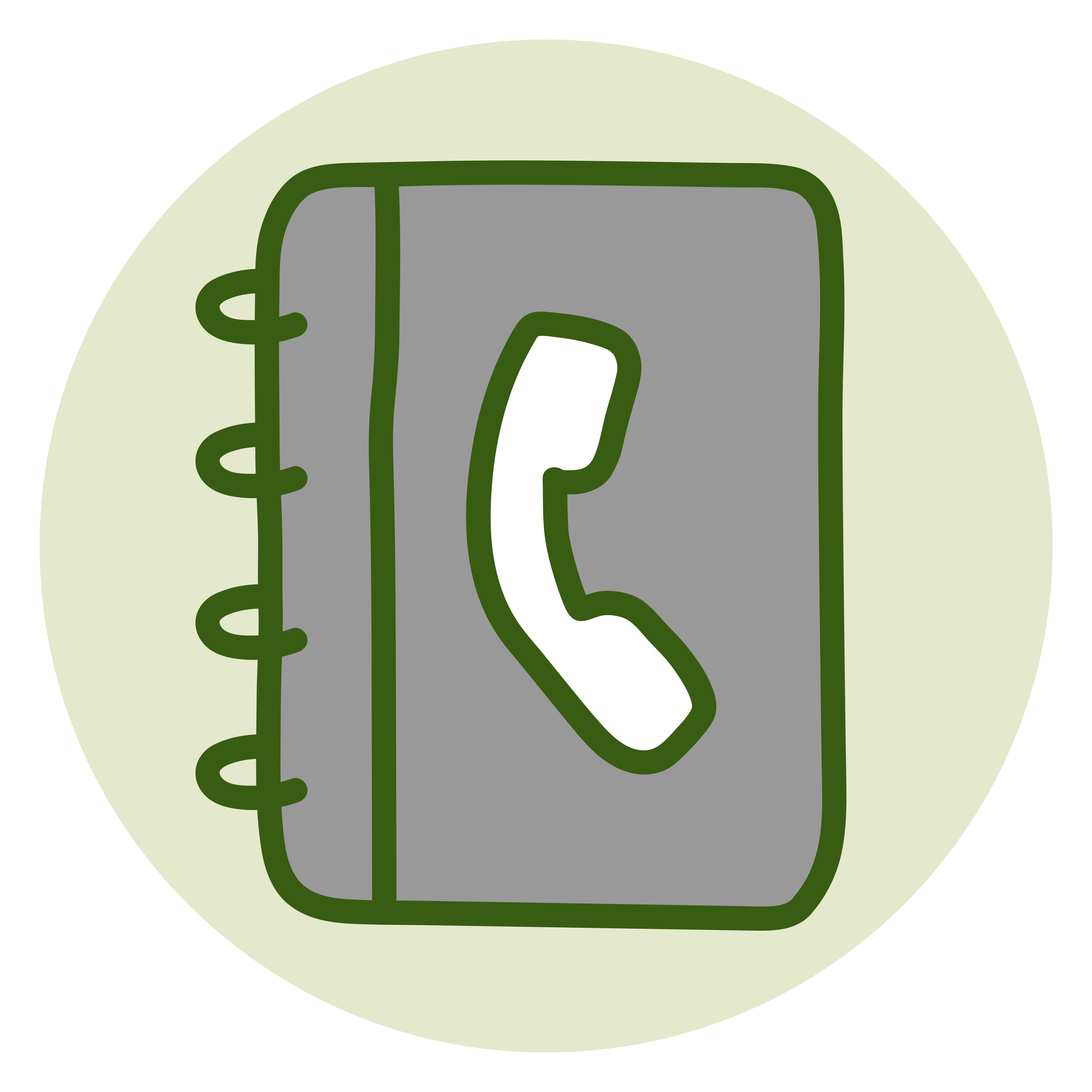 Imagem de uma agenda de papel com os números dos telefones
